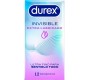 Durex Condoms DUREX - EXTRA LUBRICATED INVISIBLE CONDOMS 12 UNITS