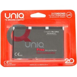 Uniq FREE LATEX FREE CONDOMS WITH PROTECTIVE RING 3 UNITS