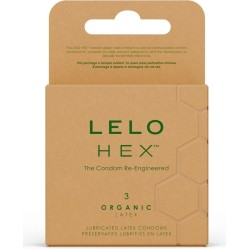 Lelo HEX ORGANIC CONDOM BOX 3 UNITS