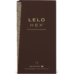 Lelo HEX CONDOMS RESPECT XL 12 PACK