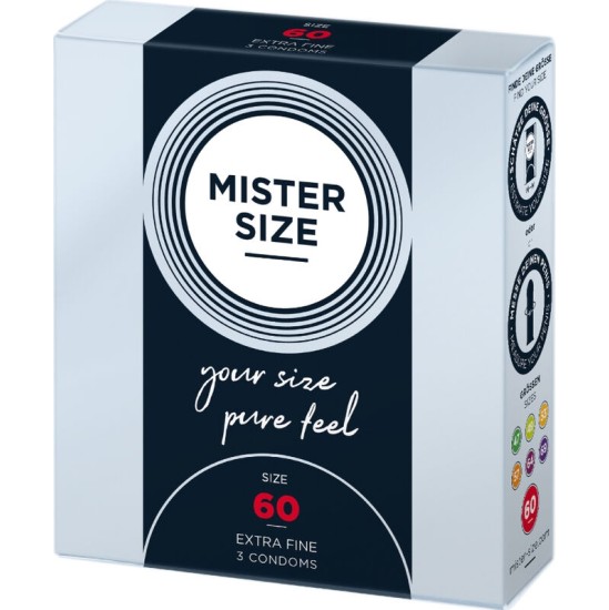 Mister Size CONDOM SIZE XL 60 MM (3 UNITS)
