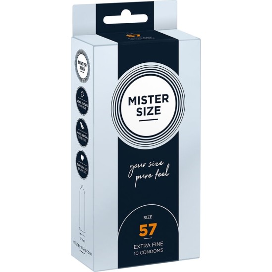 Mister Size CONDOM SIZE L 57 MM (10 UNITS)