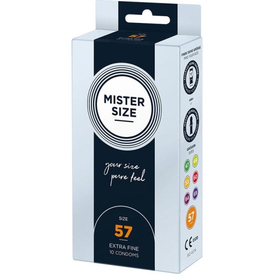 Mister Size CONDOM SIZE L 57 MM (10 UNITS)