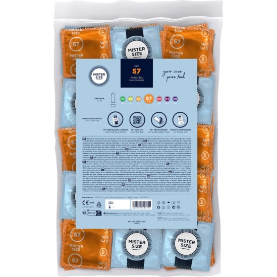 Mister Size CONDOM SIZE L 57 MM (100 UNITS)