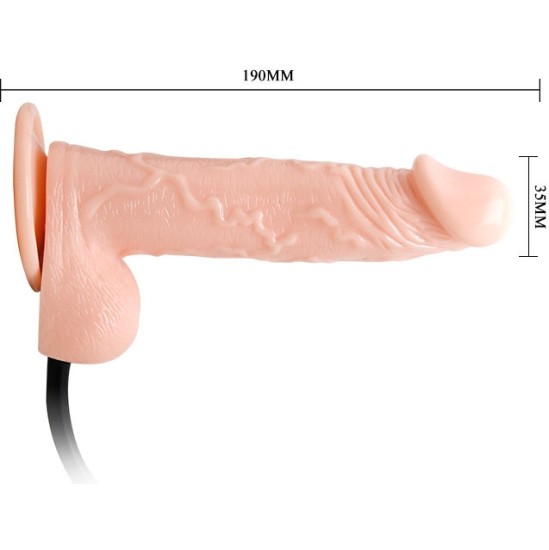 Baile REALISTIC VIBRATING AND INFLATABLE DILDO