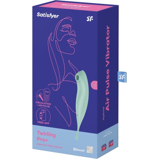 Satisfyer Connect SATISFYER - TWIRLING PRO+ AIR PULSE STIMULATOR & VIBRATOR APP GREEN