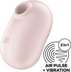 Satisfyer Air Pulse SATISFYER - PRO TO GO 2 DOUBLE AIR PULSE STIMULATOR & VIBRATOR BEIGE