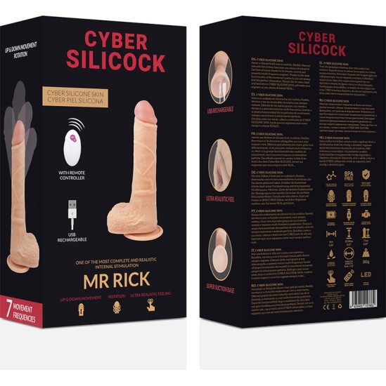 Cyber Silicock Vibrējošs dildo ar pulti