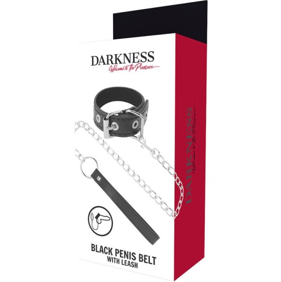 Darkness Bondage Dzimumlocekļa gredzens ar siksnu