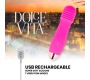 Dolce Vita RECHARGEABLE VIBRATOR THREE rozā 7 SPEEDS