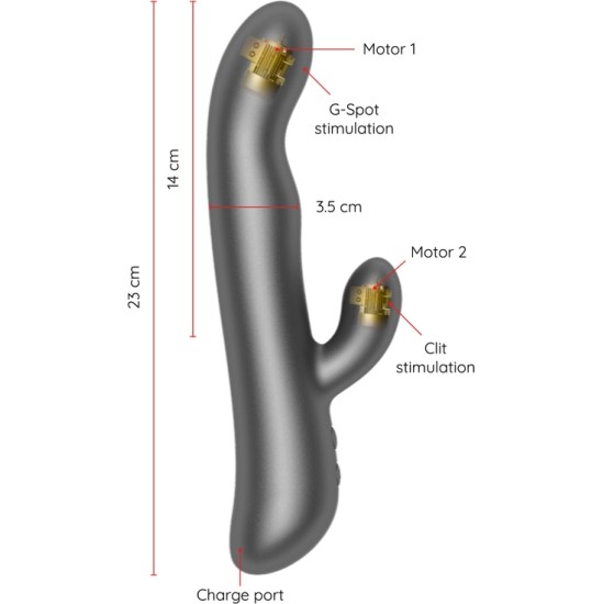 Oninder OSLO VIBRATION & ROTATION melns - FREE APP