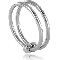 Metal Hard Dubults Metāla dzimumlocekļa gredzens 30MM