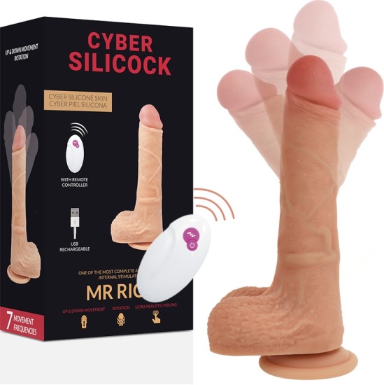 Cyber Silicock Vibrējošs dildo ar pulti