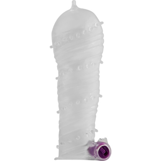 Ohmama Stimulating OHMAMA - TEXTUsarkans PENIS SHEATH WITH WIDE TIP VIBRATING BULLET