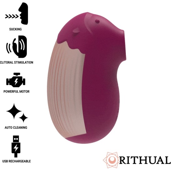 Rithual SHUSHU 2.O NEW GENERATION CLITORAL SUCKER AQUA CERISE