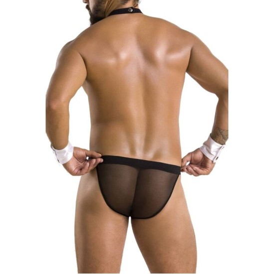 Passion Men PASSION - 036 SLIP ALFROJO BLACK L/XL