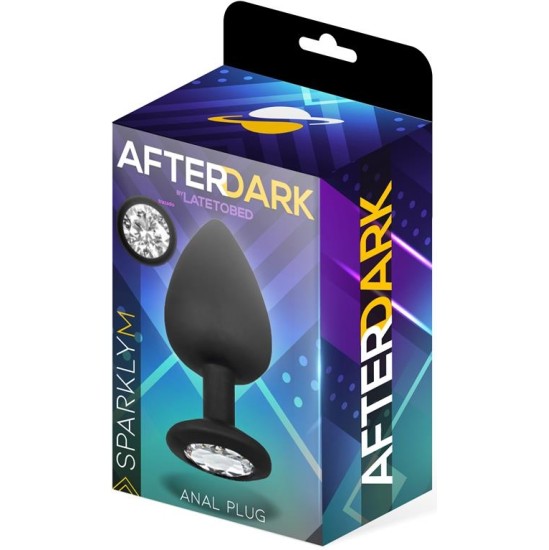 Afterdark Sparkly Butt Plug Silicone Size M 8 cm x 3.5 cm