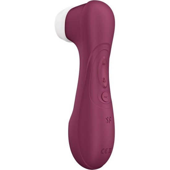 Satisfyer Pro 2 Gene 3 Liquid Air Technology Suction and Vibration App Connect Wine Red