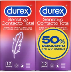 Durex Duplo Sensitivo Contacto Total 12ud