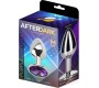 Afterdark Butt Plug with Jewel Purple Amethyst Size M Aluminium