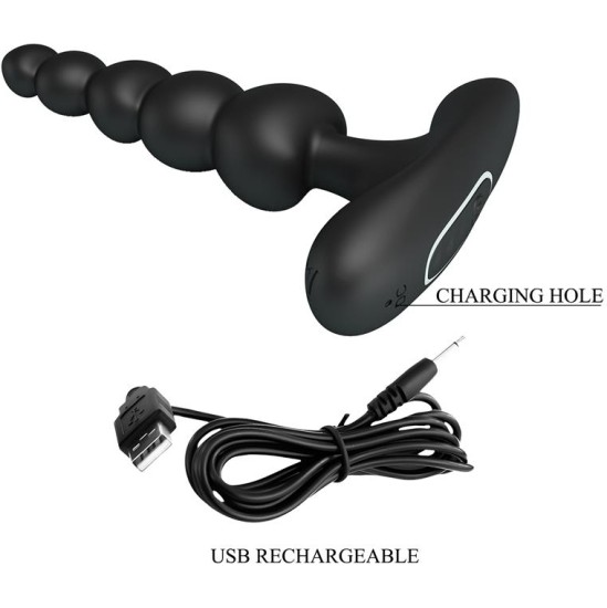 Prettylove Corban Anal Beads with Vibration