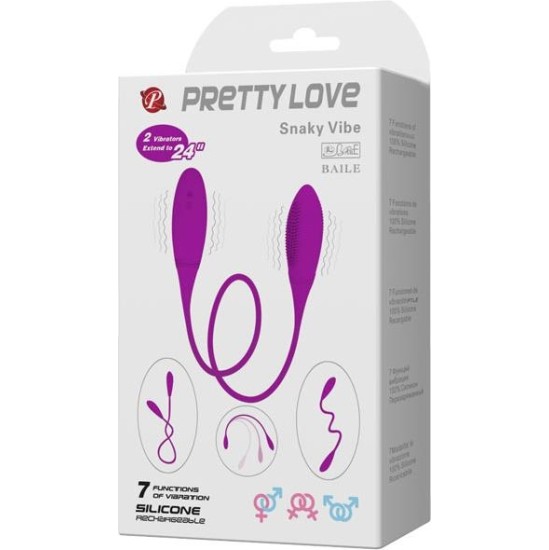 Prettylove Pretty Love Vibrating Eggs Snaky Vibe Purple