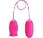 Prettylove Daisy Vibrating Egg with Licking Tongue Pink