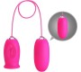 Prettylove Daisy Vibrating Egg with Licking Tongue Pink