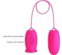 Prettylove Daisy Vibrating Egg with Licking Tongue Pink