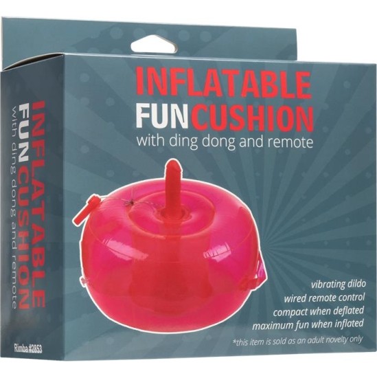 Inflatable Fun Inflatable Cushion with Vibrating Dildo and Rmote Ding Dong