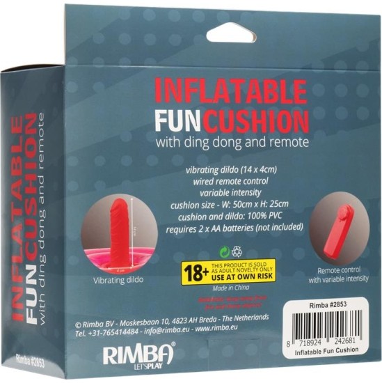 Inflatable Fun Inflatable Cushion with Vibrating Dildo and Rmote Ding Dong