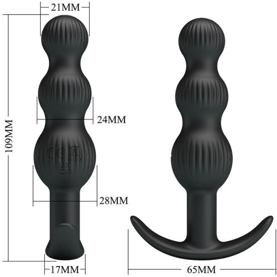 Prettylove Sidney Butt Plug with Vibration