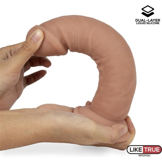 Liketrue Dual Layer Dildo 8.5 Flesh