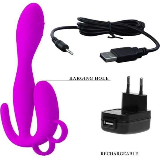 Prettylove Pretty Love Butt Plug Flowery Purple