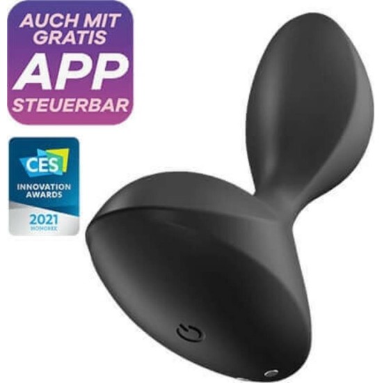 Satisfyer Sweet Seal Butt Plug with Vibration and APP Black