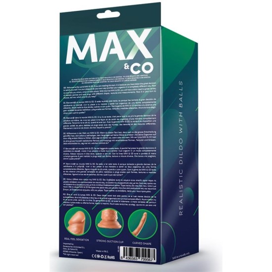 Max & Co Cage Realistic Dildo Flesh 8,65 - 22 cm