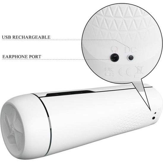 Prettylove Sienna Male Masturbator with Vibration, Sex Talk and Suction