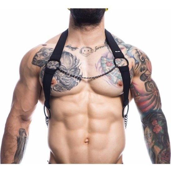 Cut4Men Black Chain Chest Harness