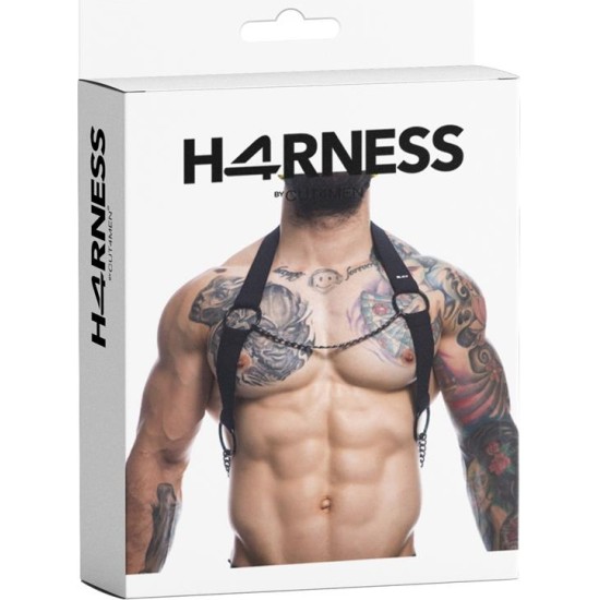 Cut4Men Black Chain Chest Harness