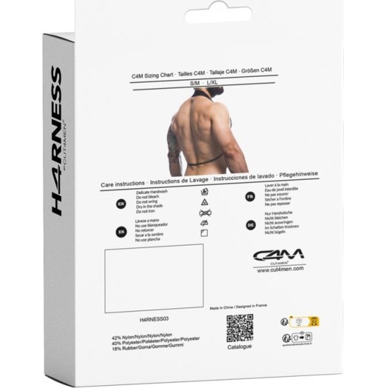 Cut4Men Black Chain Chest Harness