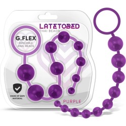Latetobed G.Flex Bendable Thai Anal Beads Purple