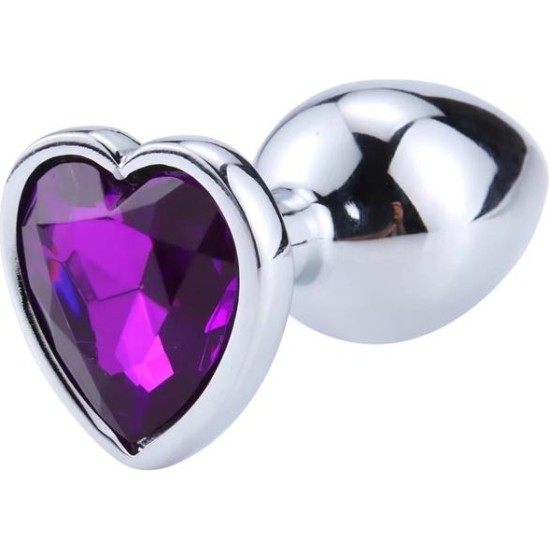 Afterdark Heart Shaped Butt Plug Purple Lavender Size S