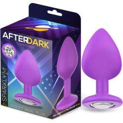 Afterdark Sparkly Butt Plug Size M Violet