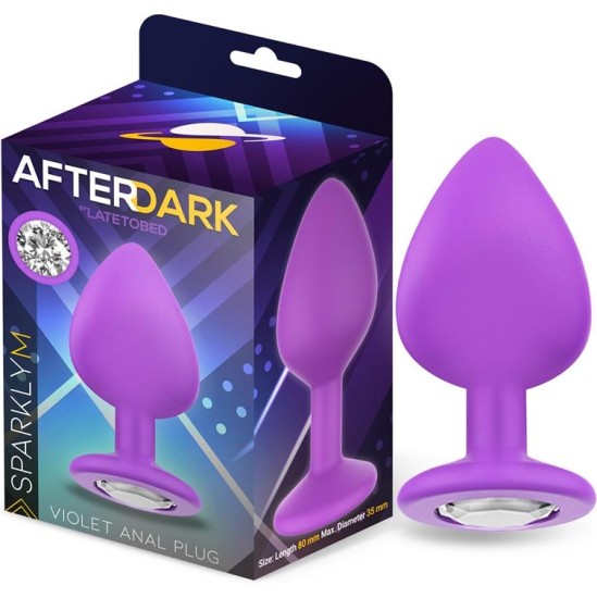 Afterdark Sparkly Butt Plug Size M Violet