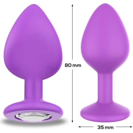 Afterdark Sparkly Butt Plug Size M Violet