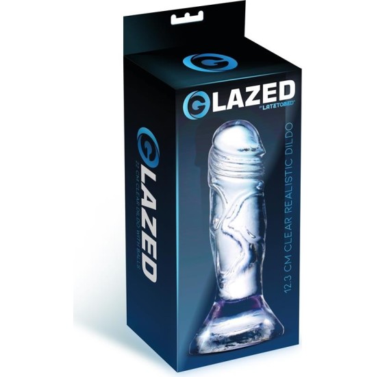 Glazed Realistic Dildo Crystal Material 12,3 cm