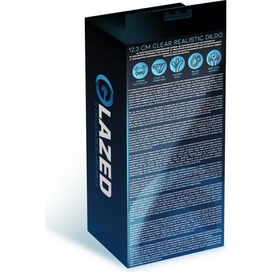 Glazed Realistic Dildo Crystal Material 12,3 cm