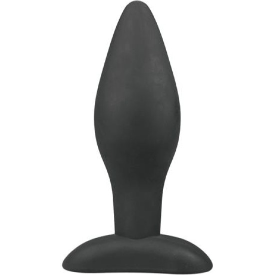 Easytoys Large Black Silicone Buttplug