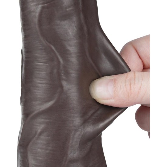 Lovetoy Sliding Skin Dual Layer Dildo 8.5