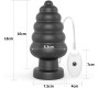 Lovetoy Vibrating Anal Plug King Sized 7 Black